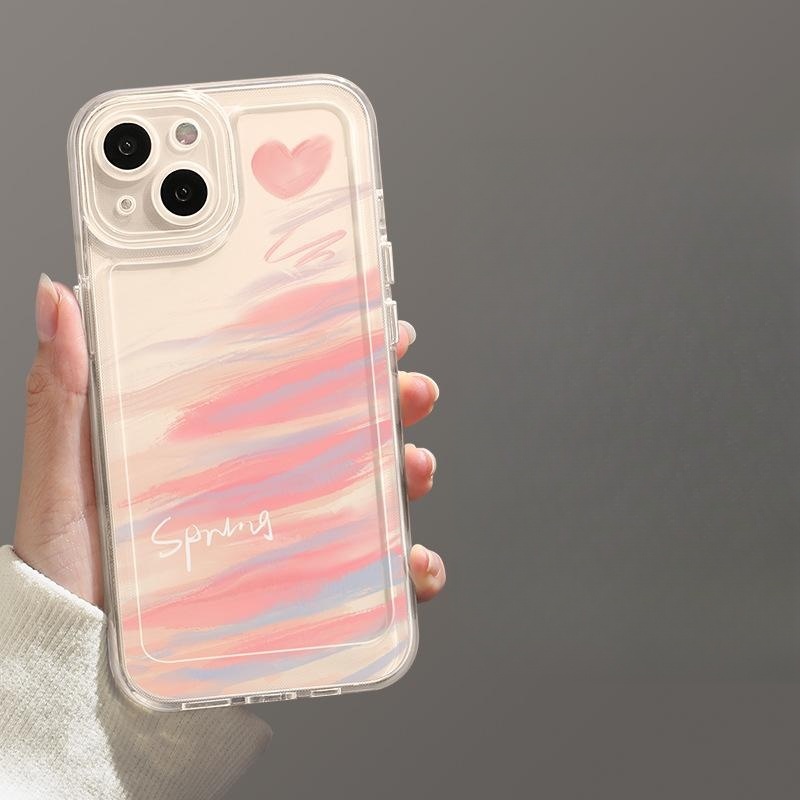 Ốp Điện Thoại Trong Suốt Màu laser Hình Trái Tim Cho huawei y6s y6 y7 pro 2019 y6p y7p y7a y9 prime 2019