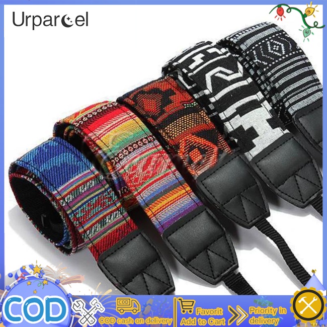 Máy ảnh urparcel dây đeo cổ vai có thể điều chỉnh thời trang máy ảnh slr đai chụp ảnh tương thích cho canon sony panasonic