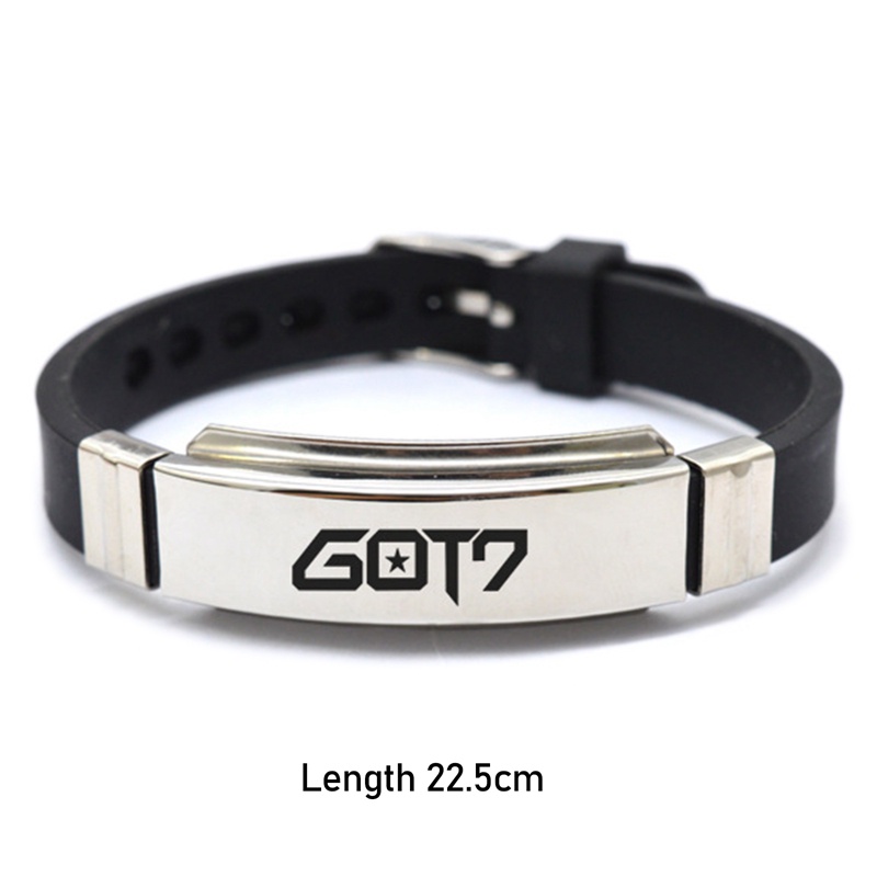 Vòng Tay Silicon Titan Phong Cách Nhóm Nhạc BLACKPINK / Got7 / Twice / Seventeen