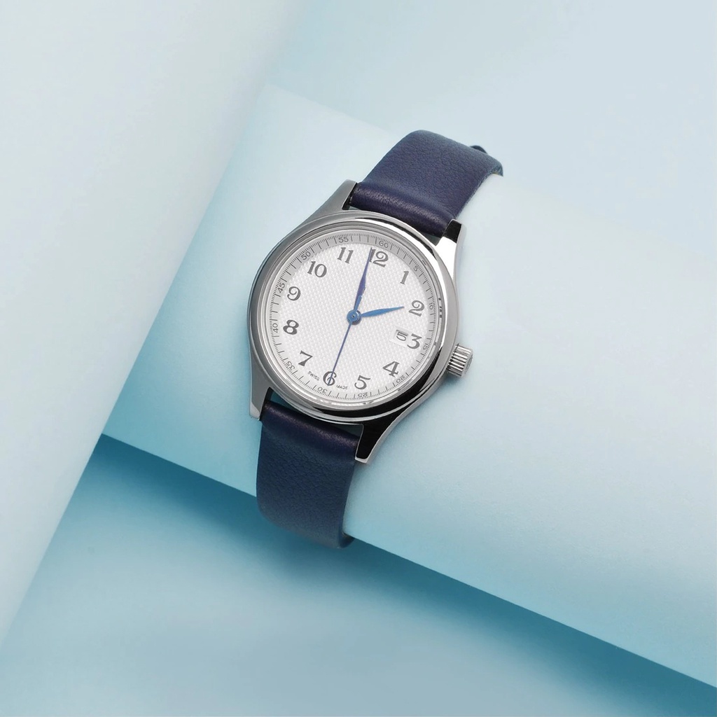 {DA NHẬP XỊN} Dây đồng hồ da bò 2 lớp slim BO-46 chống thấm nước nhiều size 8 10 12 14 15 16 18 19 20 21 22mm (Xanh)