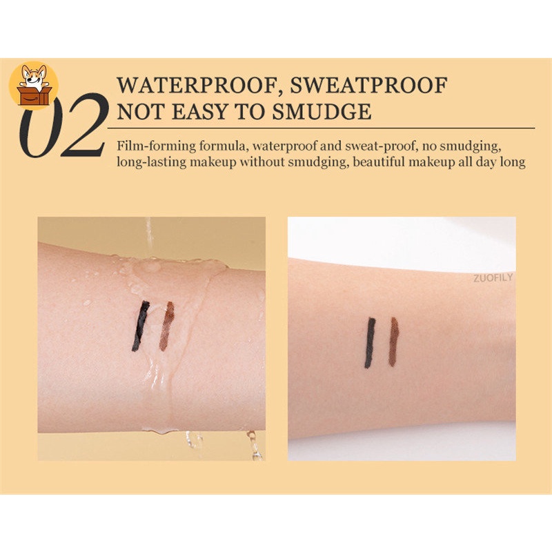 Bút Kẻ Mắt Nước Màu Đen / Nâu Kháng Nước Lâu Trôi Chống Mồ Hôi Không Dễ Lem Nhòe