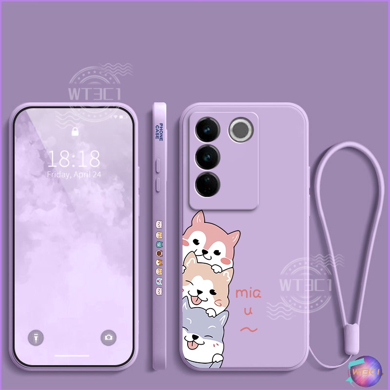 Ốp Lưng vivo v27e v27 v27 pro v25 v25e v23 v23e v21 v21e v20 v25 pro Ốp Điện Thoại Dẻo Họa Tiết Thú Cưng Dễ Thương Cho (3GG)