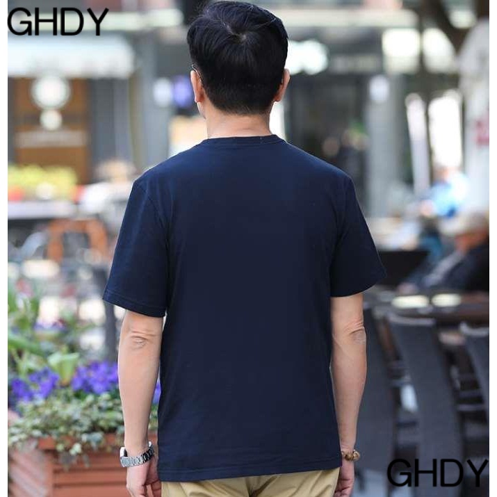 Áo Thun cotton Tay Ngắn Thời Trang Mùa Hè Dành Cho Nam Giới Độ Tuổi Trung Niên 40-50 ZZFI