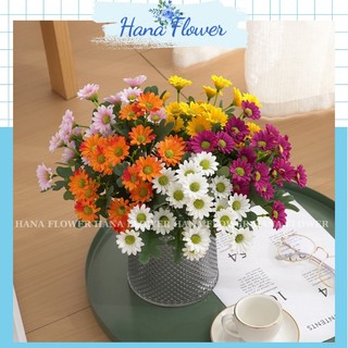 Hoa cúc họa mi, hoa giả để bàn, bó hoa cúc Daisy trang trí nhà cửa - Hana Flower