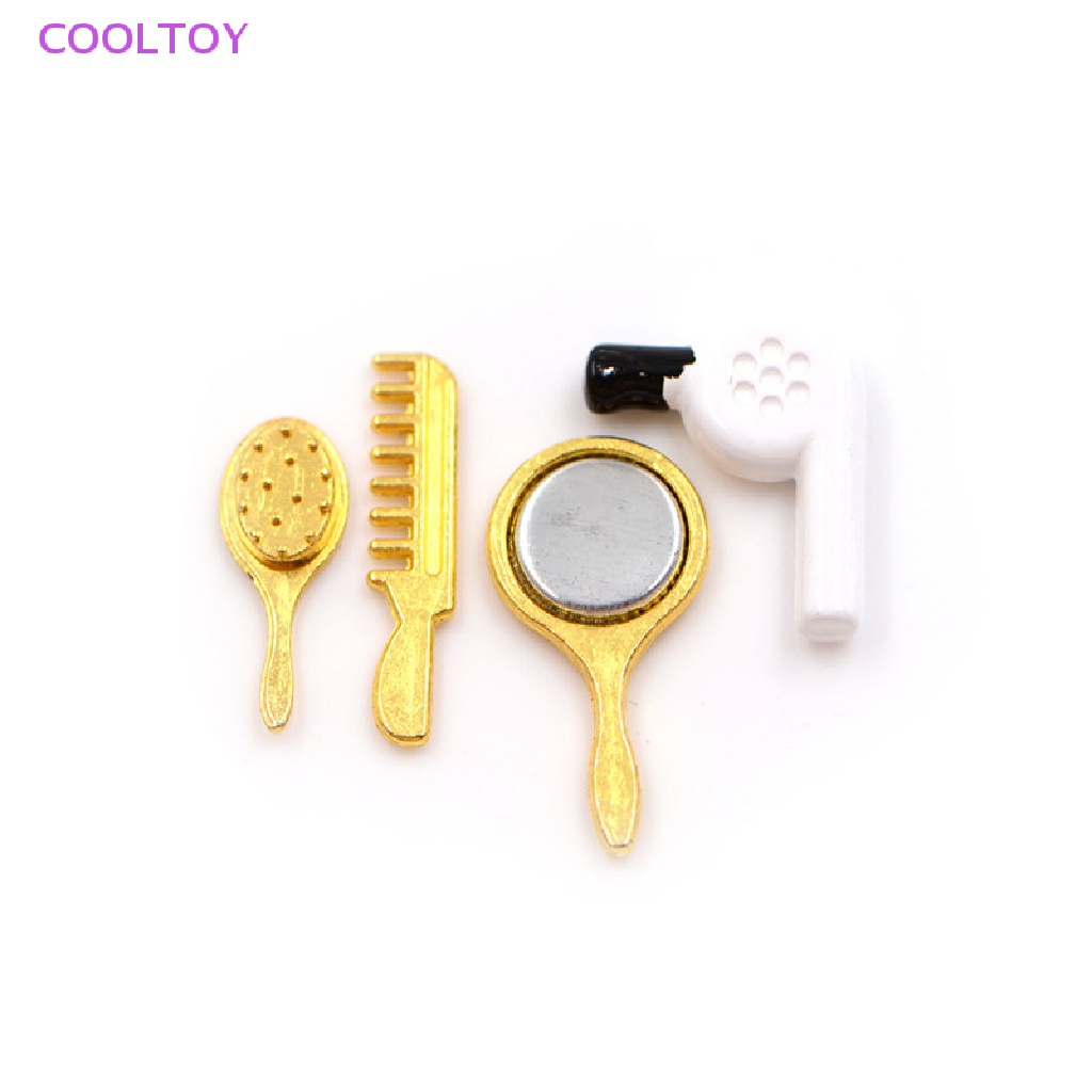 Set Lược Và Máy Sấy Tóc Mini Tỷ Lệ 1 / 12 Cho Nhà Búp Bê