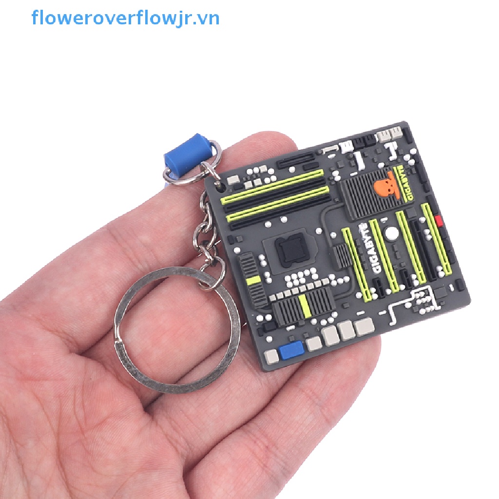 Fjr Móc Khóa Hình Bo Mạch Chủ Mini Sáng Tạo Phụ Kiện Ba Lô Ô Tô