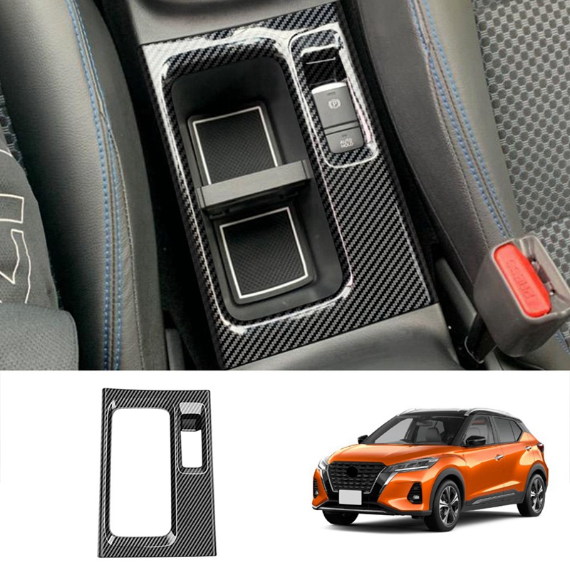 Khung Gắn Bảng Điều Khiển Trung Tâm Bằng Sợi Carbon Cho Nissan KICKS Epower 2021-2023 RHD