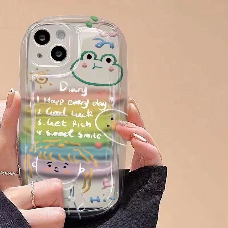 Ốp Điện Thoại Silicon Mềm Trong Suốt Chống Sốc Họa Tiết Dễ Thương Cho IPhone 14 13 12 11 Pro Max XS X XR