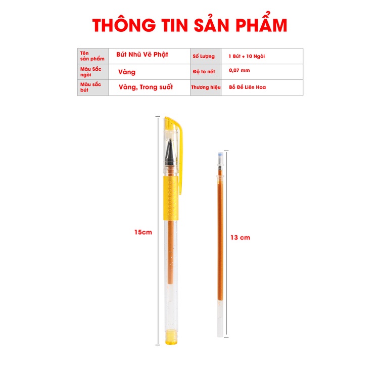 Bút Nhũ Vàng - Họa Vẽ Chư Phật - Bồ Tát, CHép Kinh