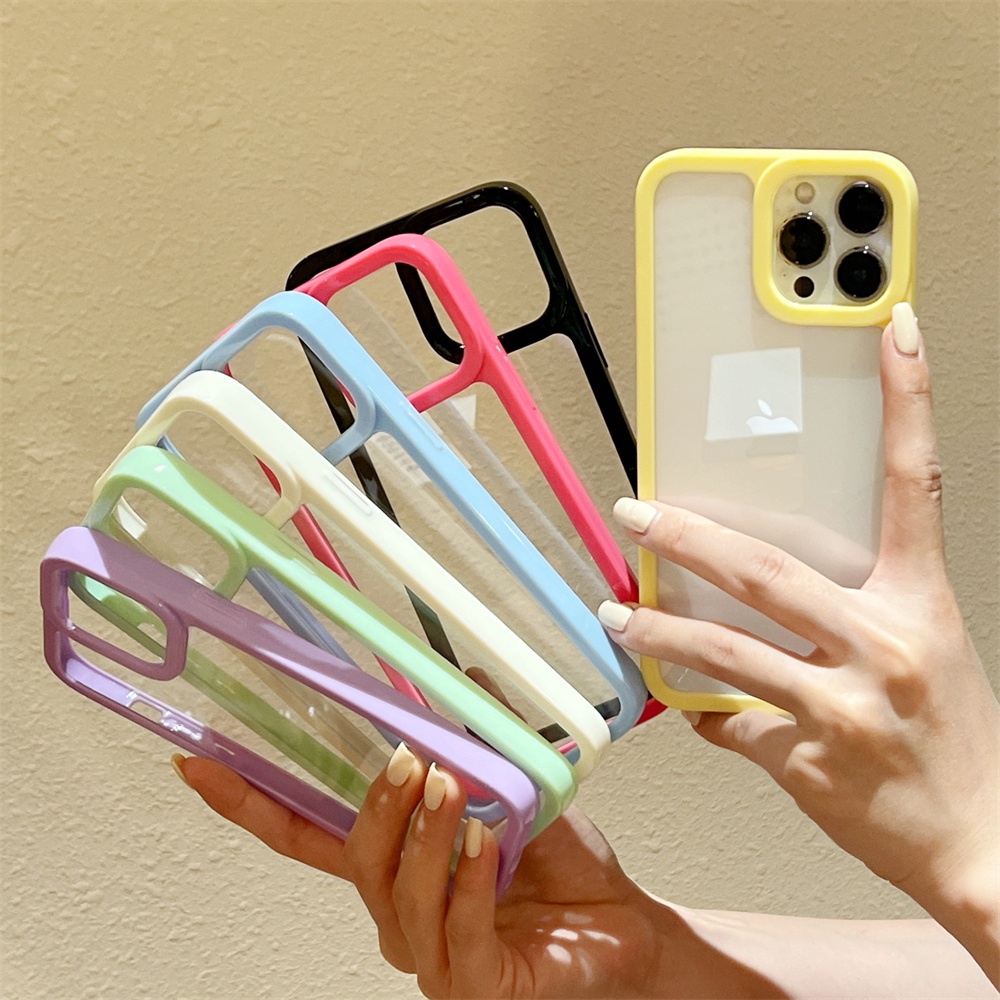 Ốp Điện Thoại TPU Silicon Mềm Trong Suốt Chống Sốc Bảo Vệ Ống Kính Máy Ảnh Cho iphone 14 Pro Max 13 12 11