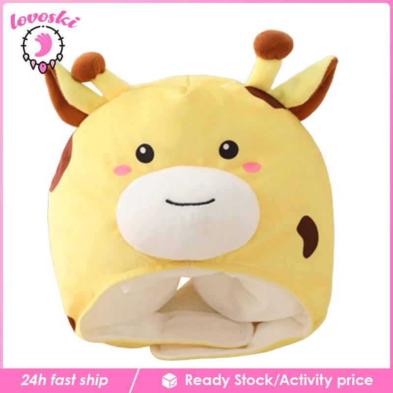 Mũ Trùm Đầu Hình Tuần Lộc Bằng Lông Nhung Dễ Thương Xinh Xắn