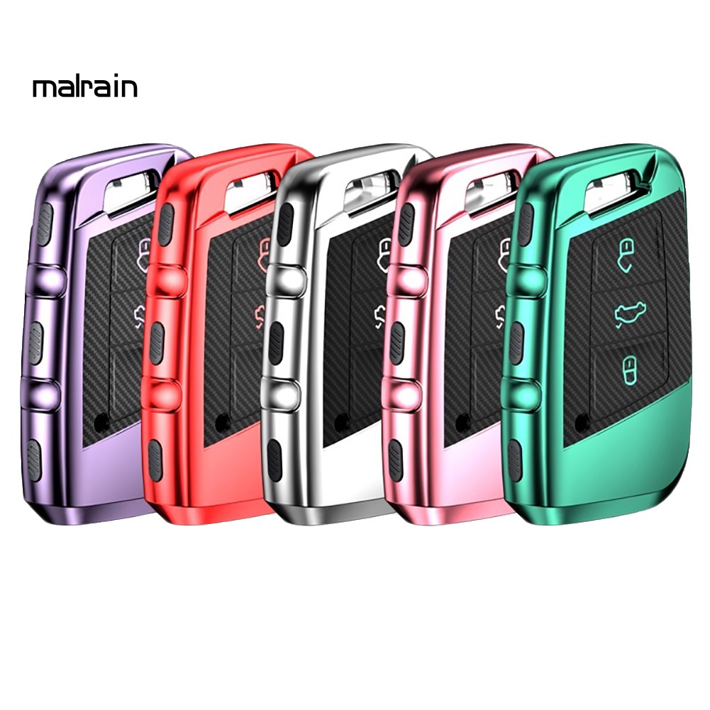 Vỏ TPU Sợi Carbon Bảo Vệ Chìa Khóa Xe Hơi VW Magotan