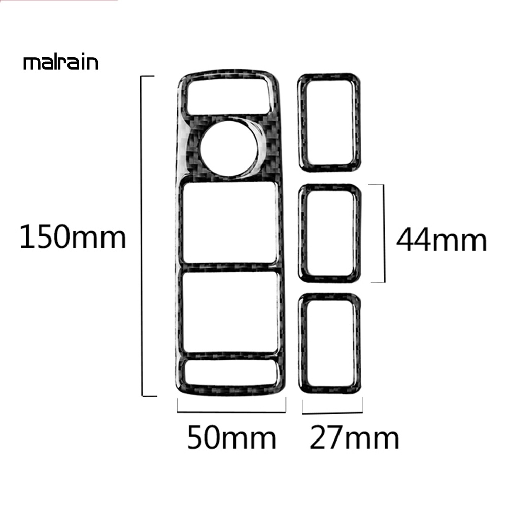 Ốp Viền Bảng Điều Khiển Nâng Cửa Sổ Xe Hơi Bằng Sợi Carbon