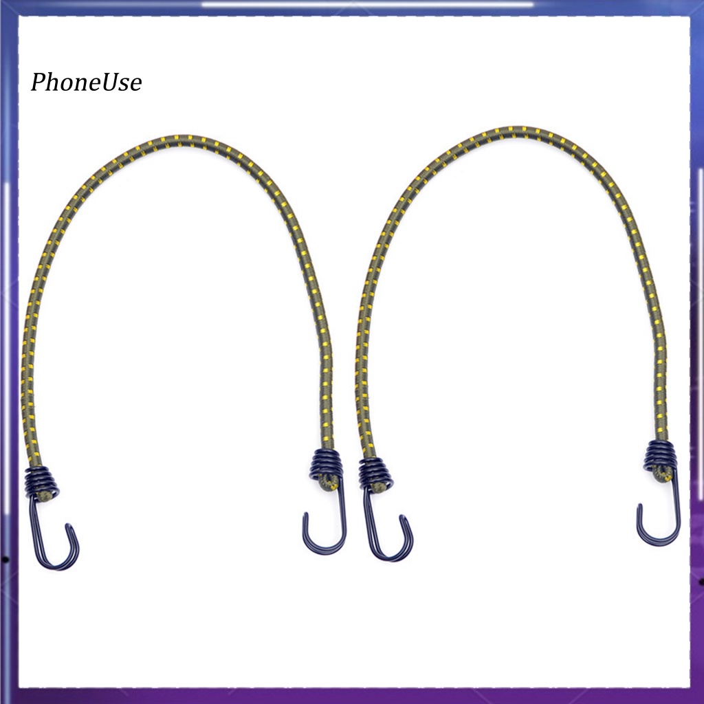 Pu Set 2 Dây Bungee 60cm Đa Năng Độ Co Giãn Cao Bền Cao Thông Dụng Cho Hành Lý Ngoài Trời