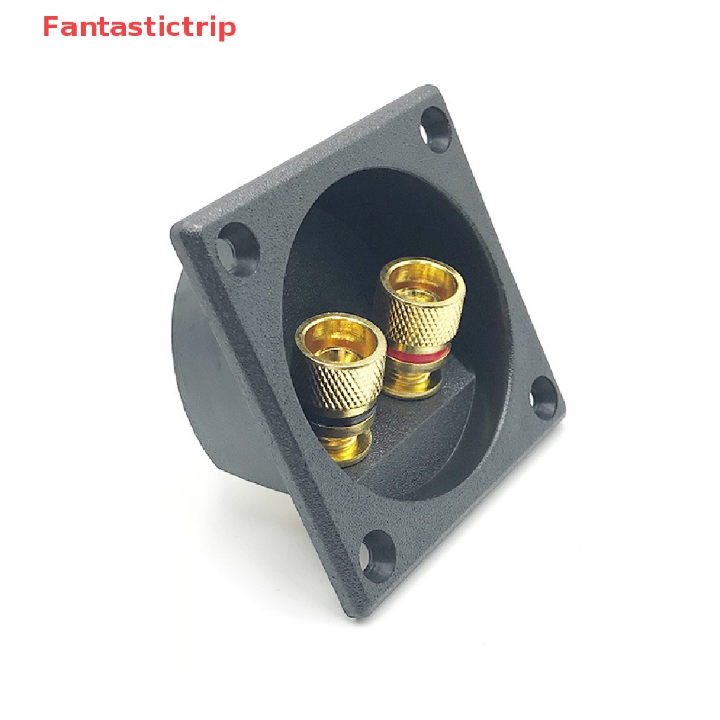 [Fantastictrip] Đầu Nối Dây Loa Âm Thanh Nổi Hình Cốc Lò Xo Tròn Mới Cho Xe Hơi