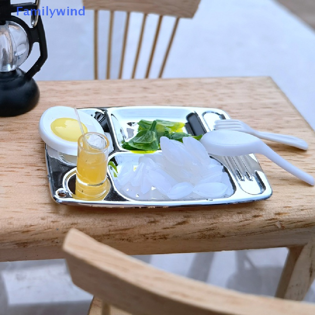 1 Set Mô Hình Bữa Ăn Tối Trang Trí Nhà Búp Bê DIY