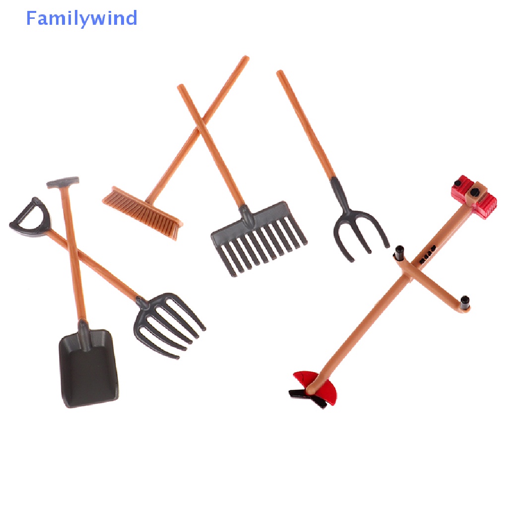 Set 6 Mô Hình Các Dụng Cụ Nông Trại Mini Trang Trí Nhà Búp Bê
