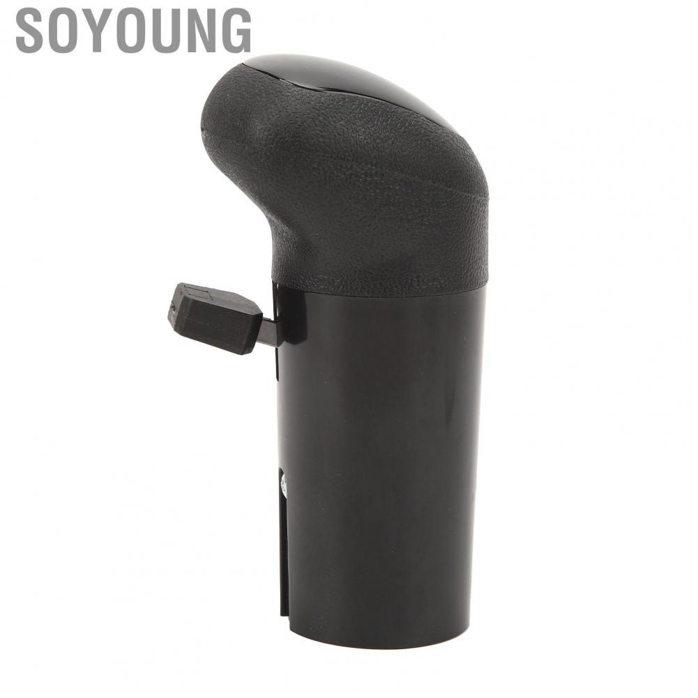 Soyoung Car Shift Knob  ABS A6909 Professional Black Lever Exquisite Appearance Lightweight for Vehicle