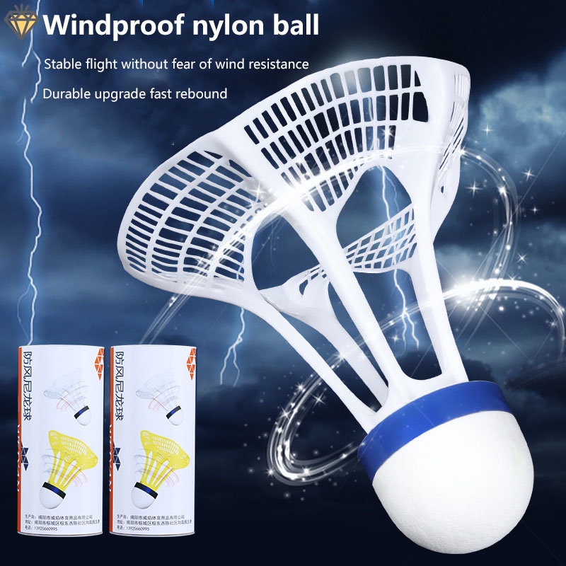 Set 3 Trái Cầu Lông Chống Gió Bền Bỉ Màu Sắc Ngẫu Nhiên HYJP20416