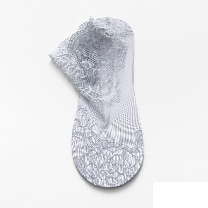 197.Vớ Thuyền Bằng Silicone Chống Trượt Thời Trang Cho Nữ