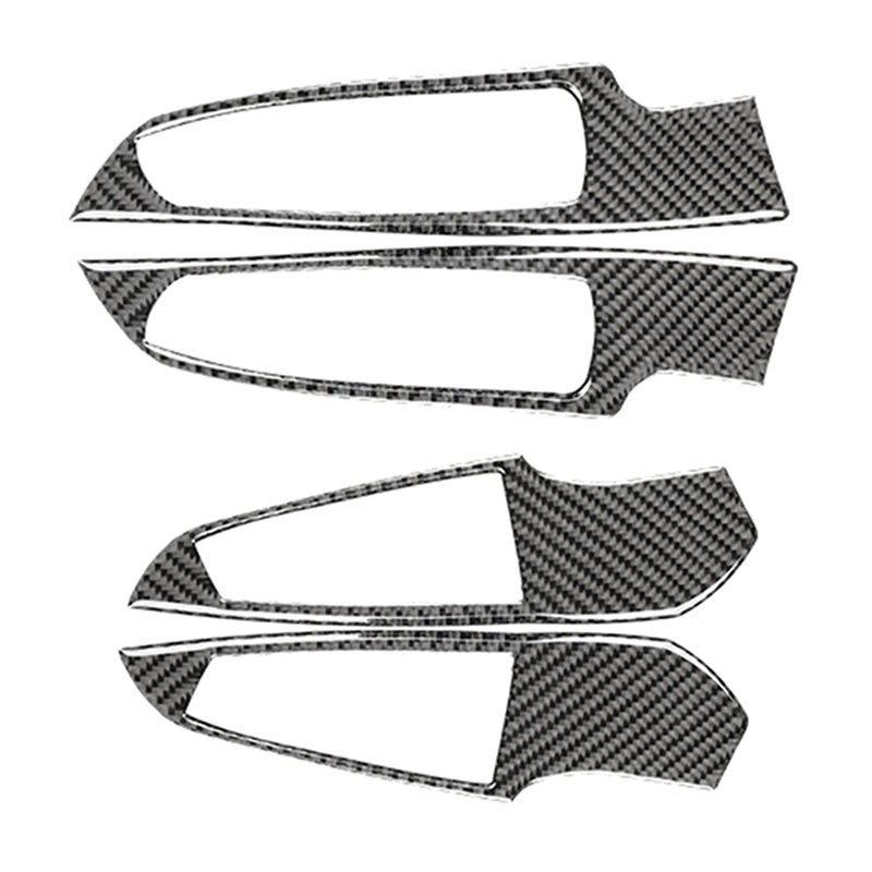 Set 4 Miếng Dán Bảng Điều Khiển Cửa Sổ Bằng Sợi Carbon Cho BMW 3 Series G20 2020