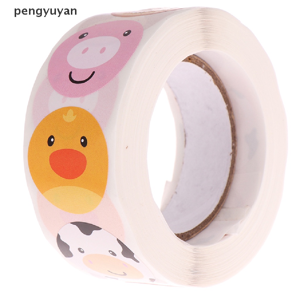 [pengyuyan] 500 Nhãn Dán Đồ Chơi Giáo Viên Hình Động Vật Hoạt Hình Cho Bé [Mới]