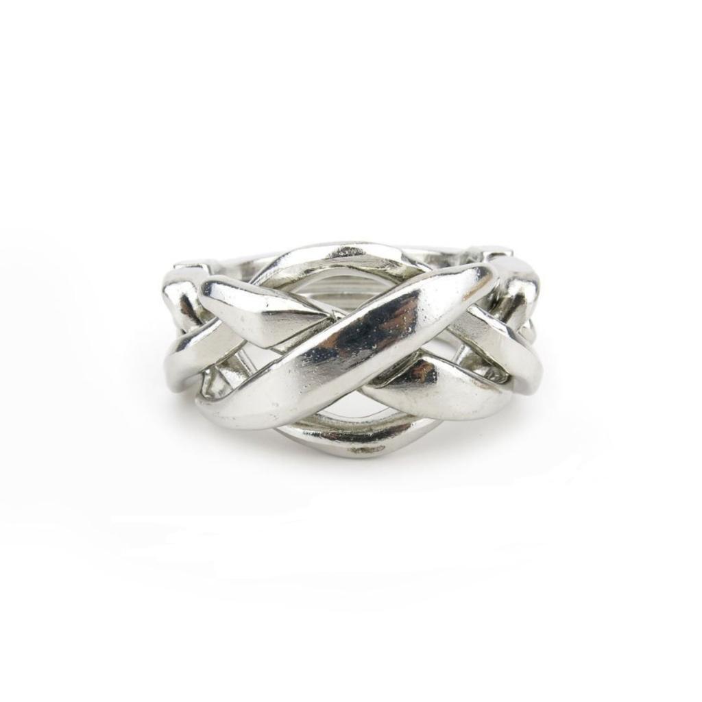 Classic Metal IQ Test Magic Ring Mind Brain Teaser Puzzles Baffling Game Toys