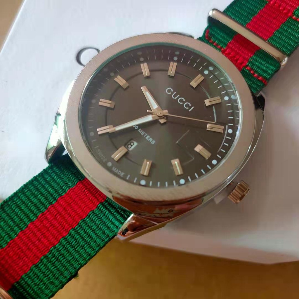 Đồng Hồ Quartz GG03 Hiển Thị Ngày Với Dây Đeo Nylon Thời Trang