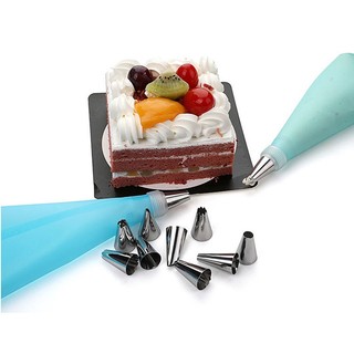 Bộ 6 đui Bắt Bánh Kem (Kèm Chốt Và Túi Bóp Kem Silicon)