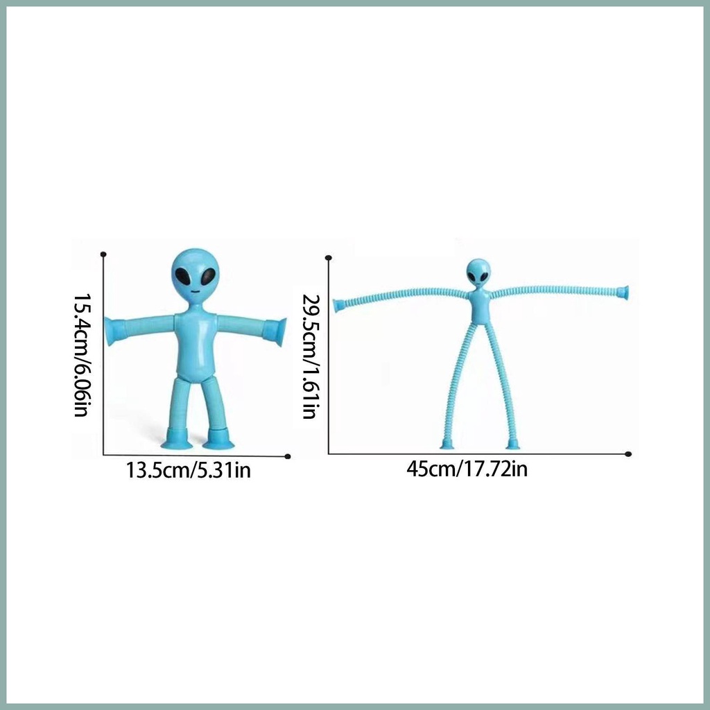 Đồ Chơi Giải Nén Co Giãn Hình Người Ngoài Hành Tinh Màu Dạ Quang