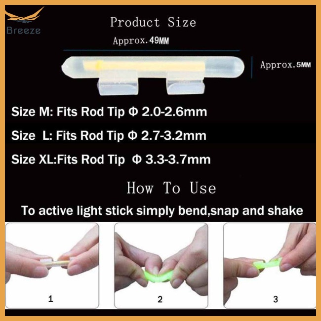 Set 10 Gậy Phát Quang Nhiều Kích Cỡ Dài 35m Đa Năng Tiện Dụng