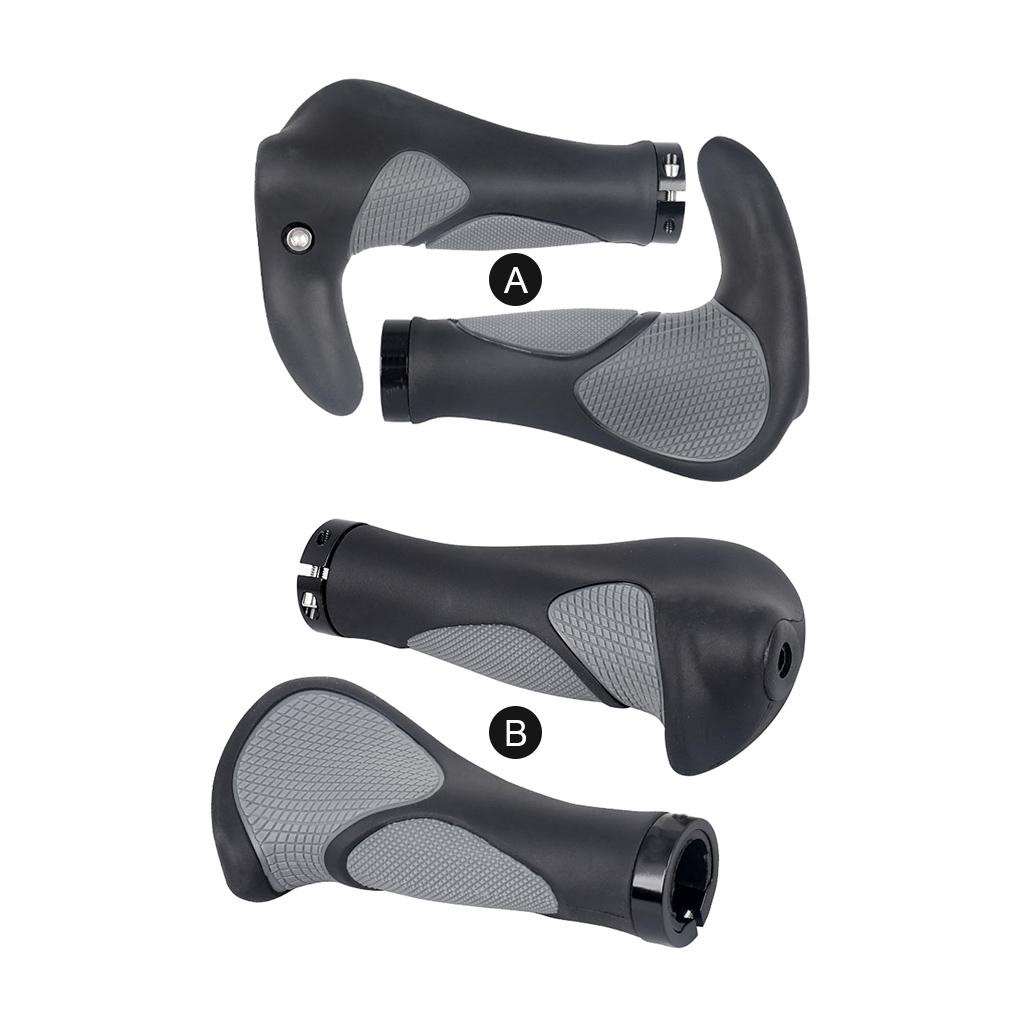 1 Cặp Vỏ Bọc Tay Lái Xe Đạp Bằng Hợp Kim Nhôm TPR Hấp Thụ Sốc Chống Trượt