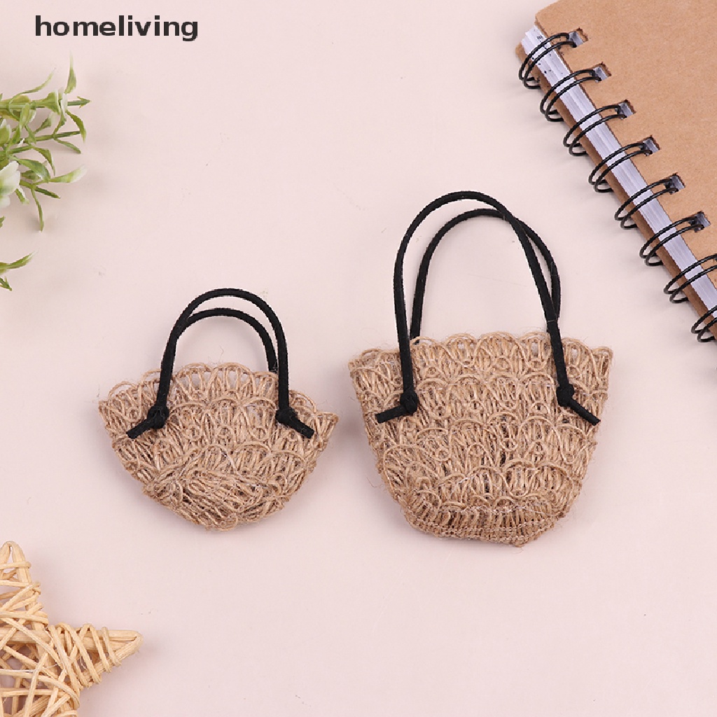 Túi Xách Rơm Đan Đeo Vai Cho Búp Bê