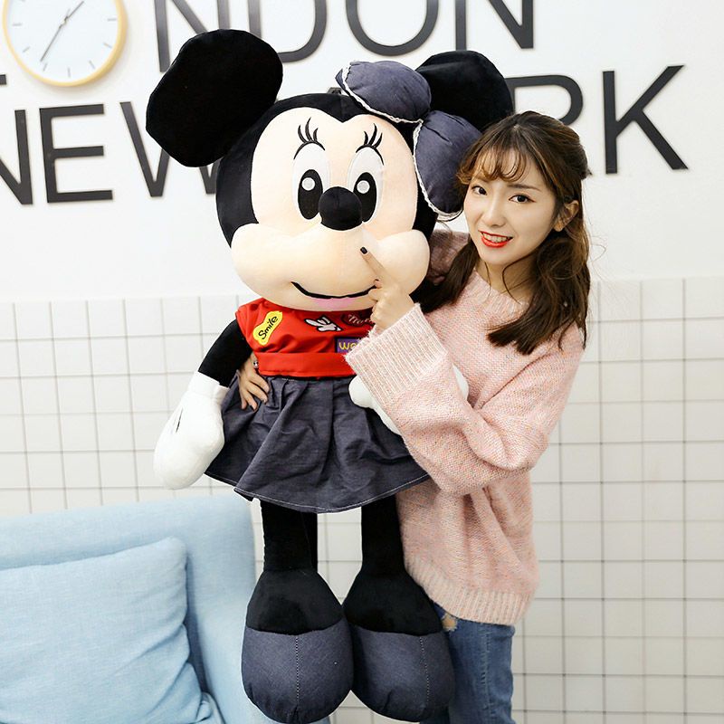 Thú Nhồi Bông Hình Chuột Mickey Minnie Xinh Xắn