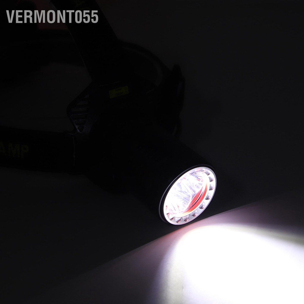 Vermont055 Đèn Pha Ngoài Trời Sạc USB Chống Trượt Thoáng Khí Đàn Hồi Có Thể Điều Chỉnh IPX5 Nước Cho Cắm Trại