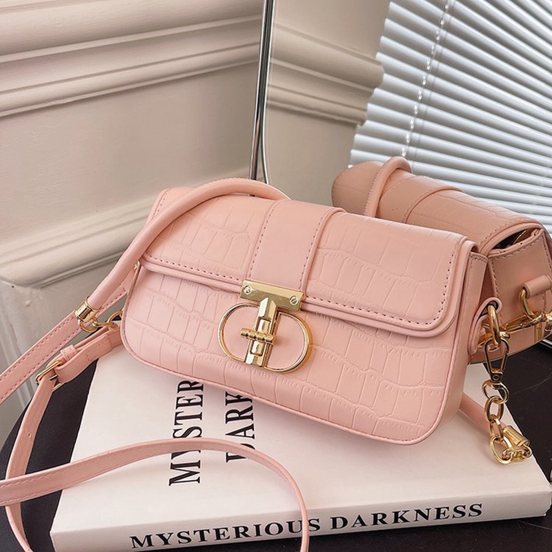 Túi Đeo Vai / Đeo Chéo Hình Vuông Cỡ Nhỏ Họa Tiết Vân Đá Chất Lượng Cao Thời Trang Cho Nữ