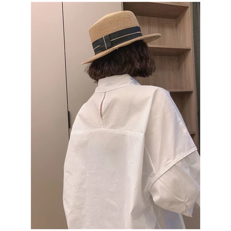 Áo Sơ Mi Thiết Kế Khoét Lỗ Sau Lưng Thời Trang Cho Nữ