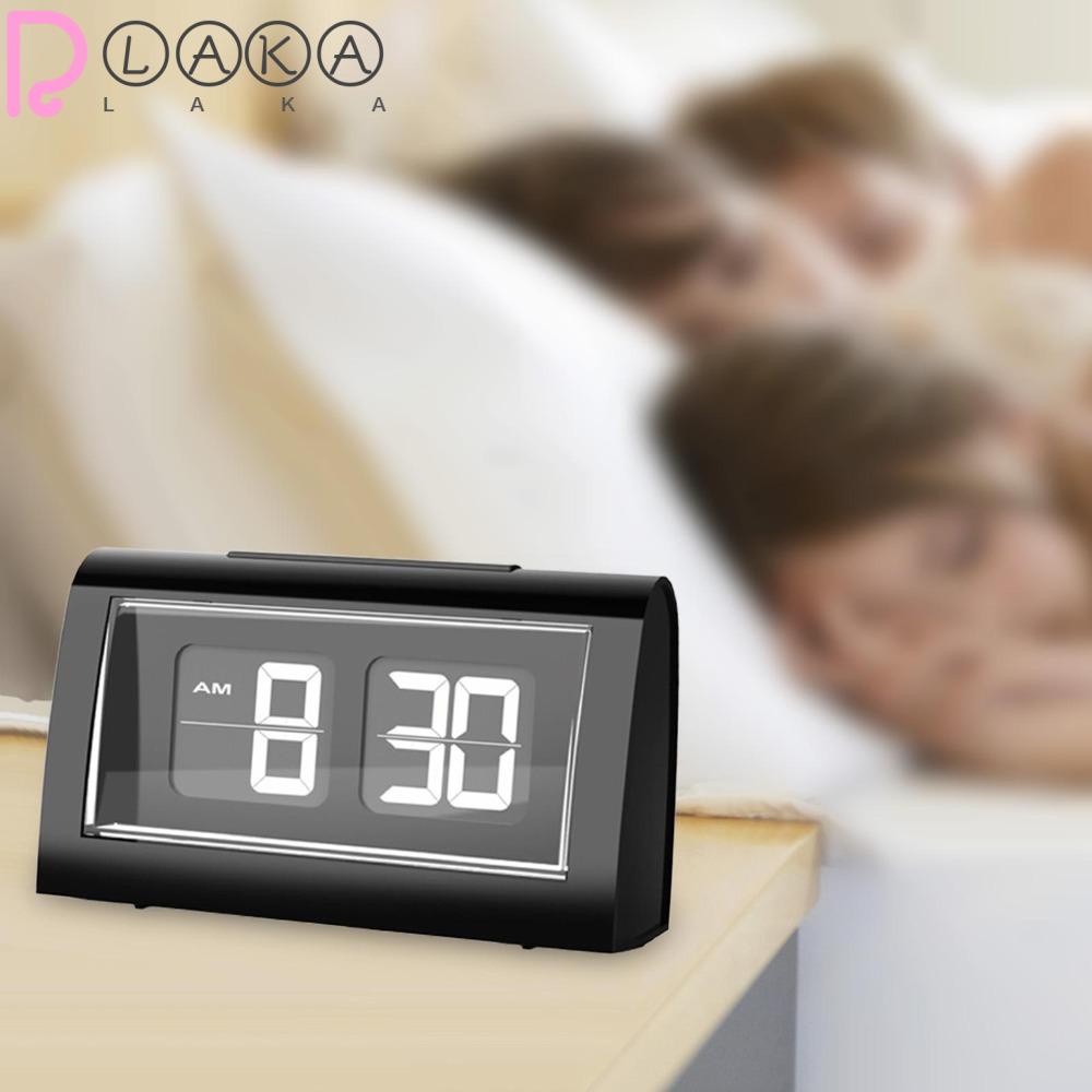 Đồng Hồ Báo Thức Điện Tử Tự Động Lật Với Đèn Nền