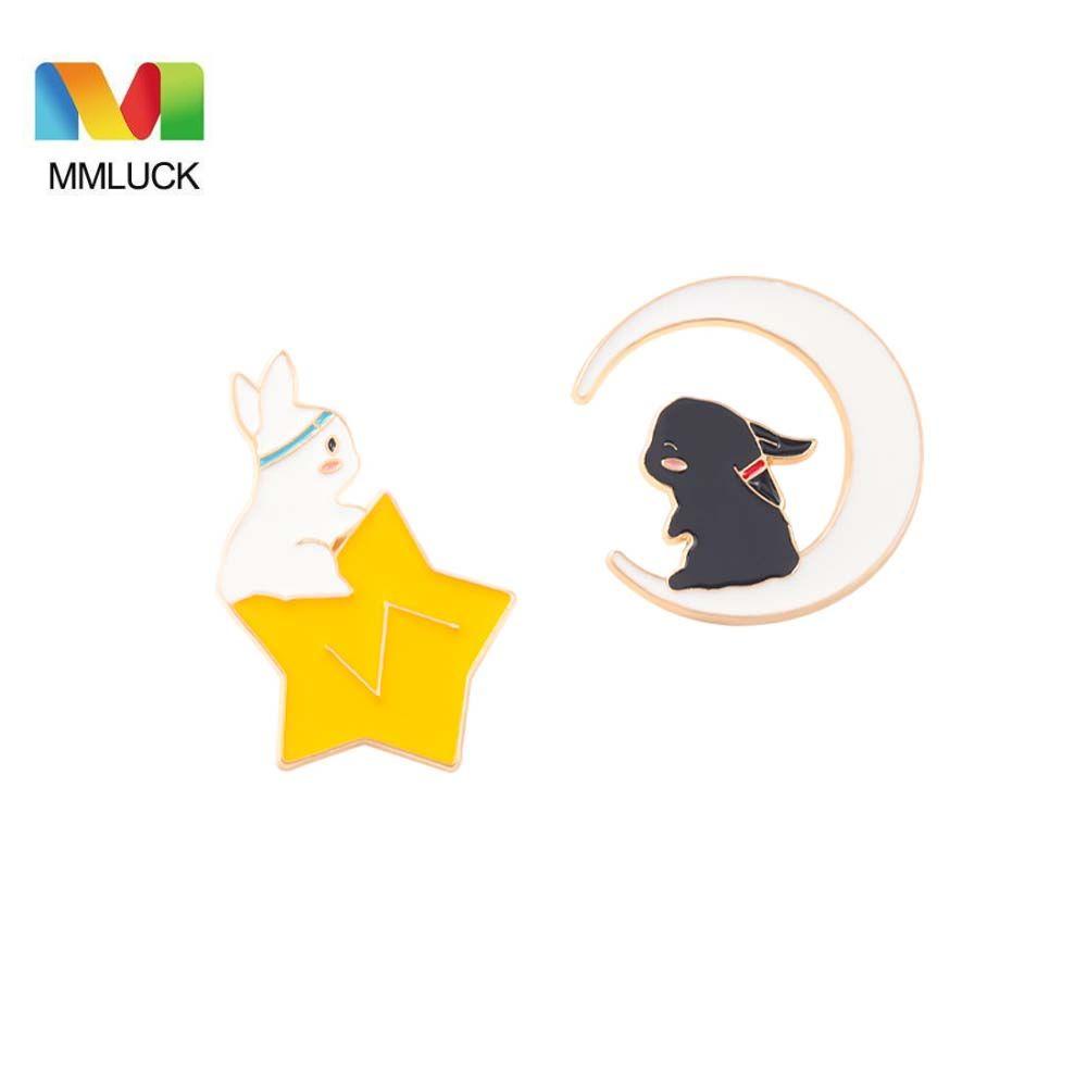 Mmluck Mo Dao Zhu Shi Ghim Cài Áo Khoác Hình Thỏ Đen Dễ Thương Làm Quà Tặng Cho Bé Chen Qing Ling Lan WangJi