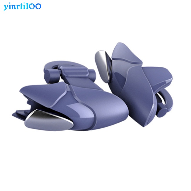 Set 2 Kẹp Hỗ Trợ Điều Khiển Chơi Game Bắn Súng L1 R1 Bằng Kim Loại Gắn Điện Thoại Di Động