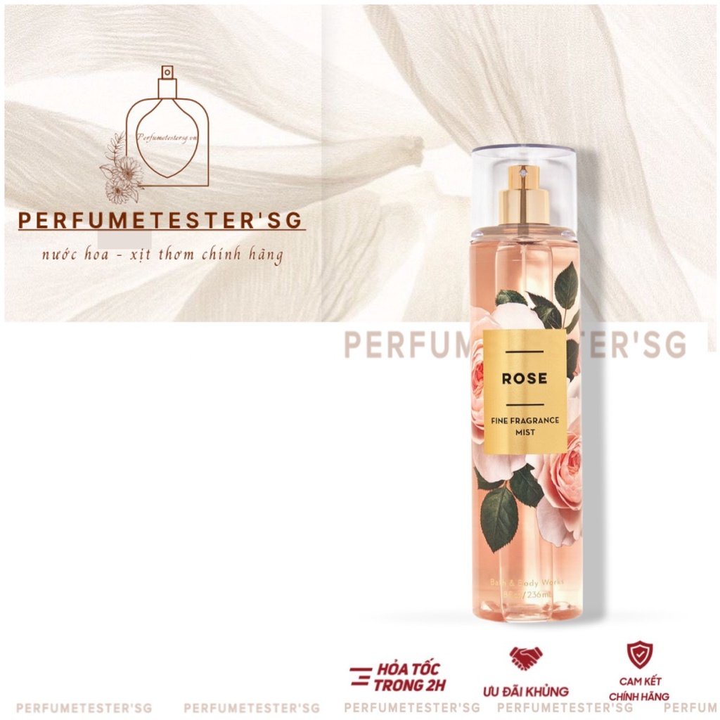 Xịt thơm toàn thân Bath & Body Works Rose -𝒑𝒆𝒓𝒇𝒖𝒎𝒆𝒕𝒆𝒔𝒕𝒆𝒓