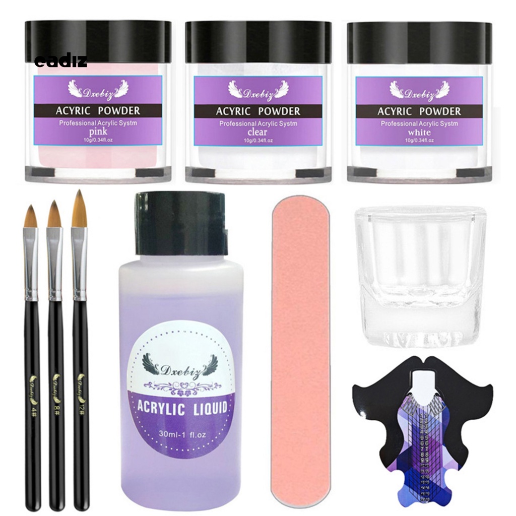 Bộ 10 Cây Dũa Móng Tay Lấp Lánh Chuyên Dụng Cho Trang Trí Móng Nghệ Thuật