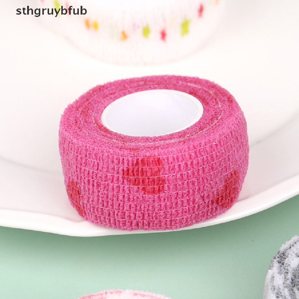 1 Băng Quấn Ngón Tay Co Giãn Tự Dính Nhiều Màu Sắc