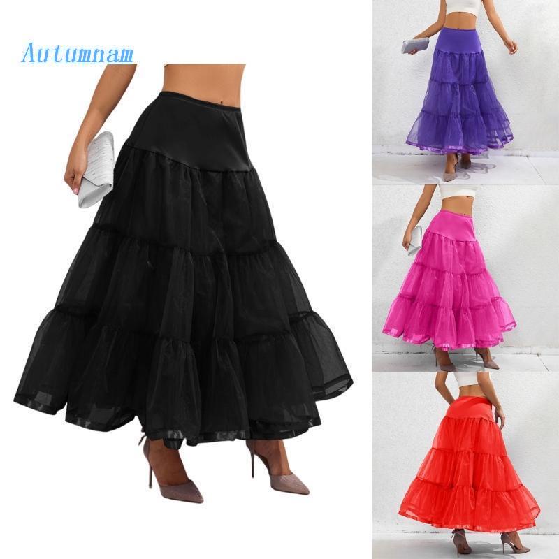 Áo Khoác Petticoat Không Gọng Dáng Chữ A Dài Đến Mắt Cá Chân Cho Nữ