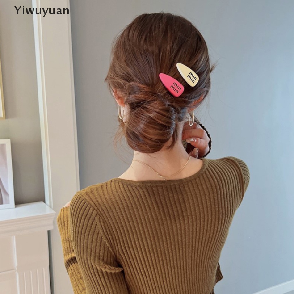 < Yiwuyuan > Kẹp Tóc Màu Kẹo Ngọt Ngào Dễ Thương Cho Nữ