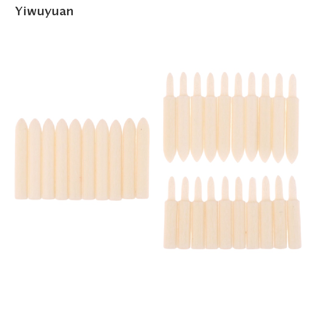 < Yiwuyuan > Set 10 Đầu Bút Cực Mạ Vàng / Bạc Làm Trang Sức