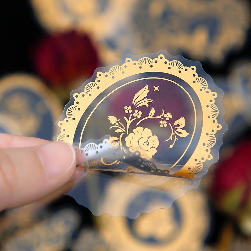 Bộ 40 Miếng Dán Trang Trí Hình Bướm / Sứa / Cá Voi Lấp Lánh Chống Thấm Nước