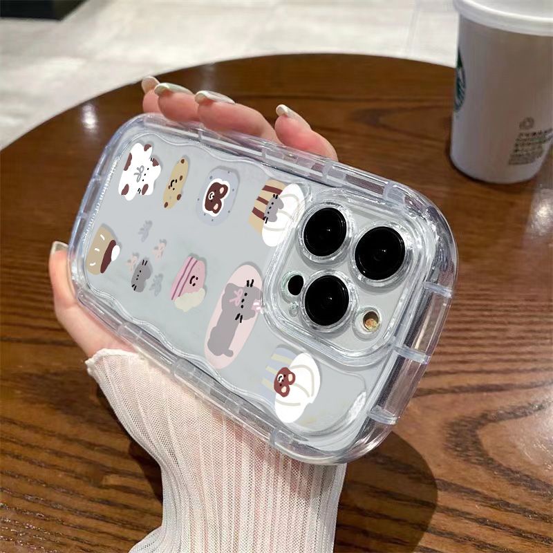 ✅Ốp Điện Thoại Mềm Trong Suốt Họa Tiết Bánh Kem / Mèo Hoạt Hình Cho Apple xsxr8p13iPhone14 117 promax / 12 / 6NM3