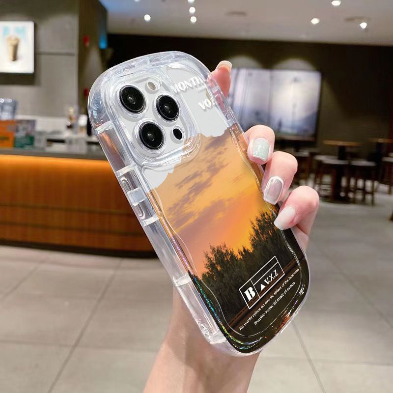 ✅Ốp Điện Thoại Mềm Trong Suốt Chống Sốc In Họa Tiết Cây Cối Cho Apple 7 / 1211iPhone14 / promaxxs xr / 8p13