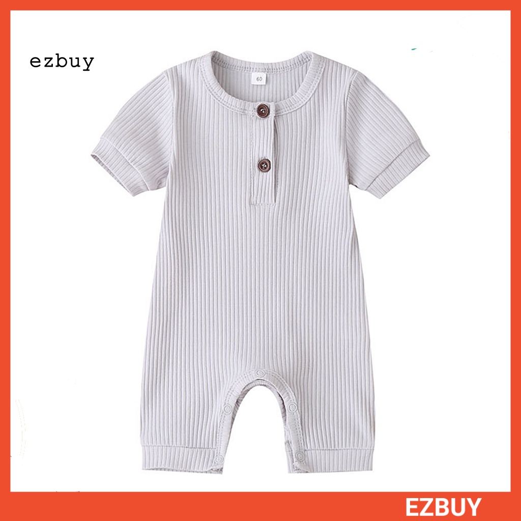 Bộ Áo Liền Quần Tay Ngắn Chất Liệu Cotton Thoáng Khí Thời Trang Cho Bé